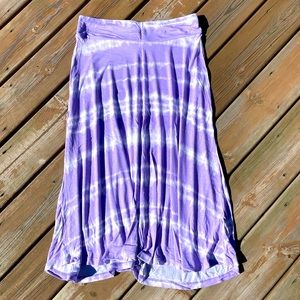 Women’s purple tie die skirt